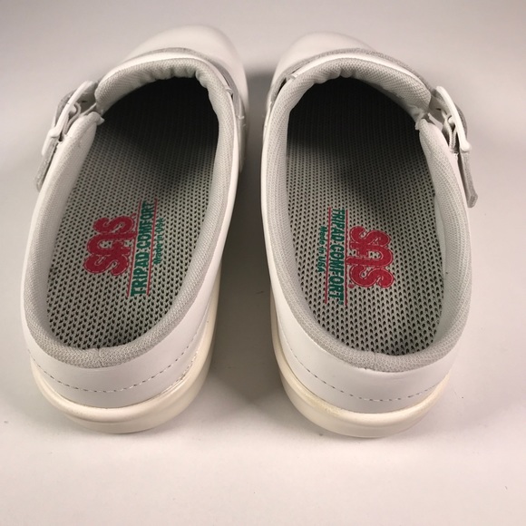 SAS Women’s 7 S Mule Clogs White Great Condition - Picture 5 of 7